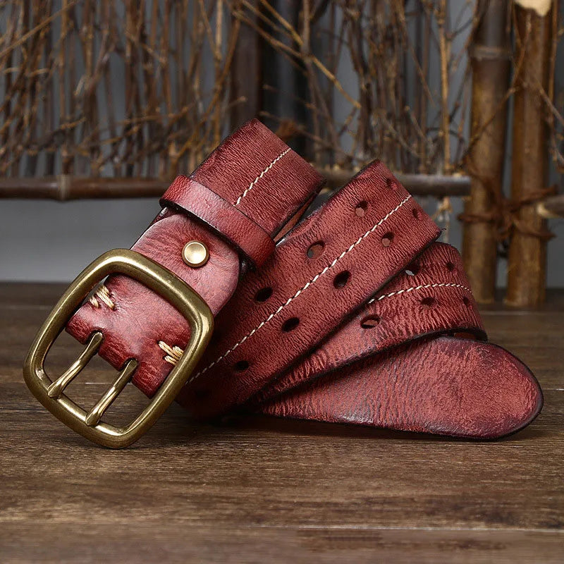 "Cintura Viva" – Cowskin Leather Belt By Enzo Bellari®