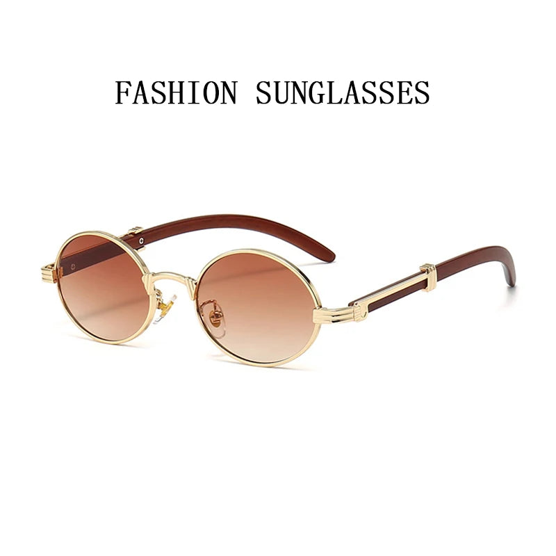 "Legno Antico" – Wooden Oval Sunglasses By Enzo Bellari®