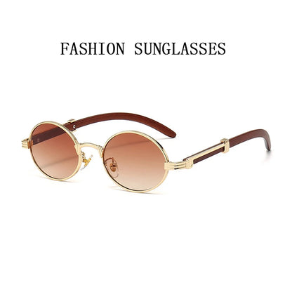 "Legno Antico" – Wooden Oval Sunglasses By Enzo Bellari®