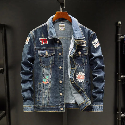 "Fior di Vento" – Zipper Denim Jacket By Enzo Bellari®