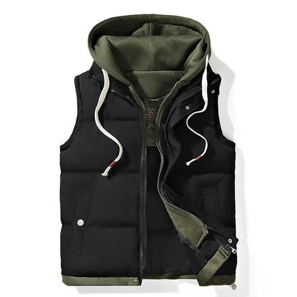 "Ombra Fredda" – Hooded Down Vest By Enzo Bellari®