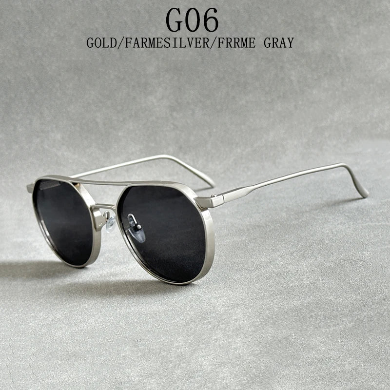 "Luna Dorata" – Oval Steampunk Sunglasses By Enzo Bellari®