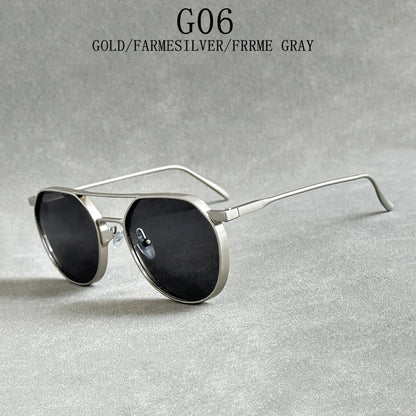 "Luna Dorata" – Oval Steampunk Sunglasses By Enzo Bellari®