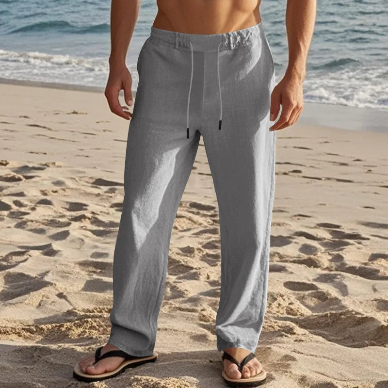 "Oro di Mare" – Cotton Linen Trousers By Enzo Bellari®