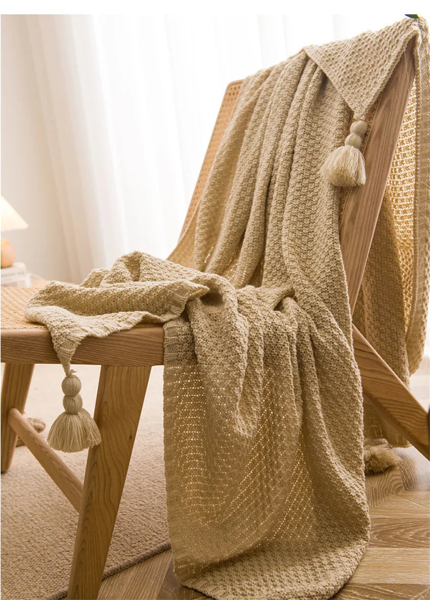 "Vento Lieve" – Chunky Knit Throw Blanket By Enzo Bellari®