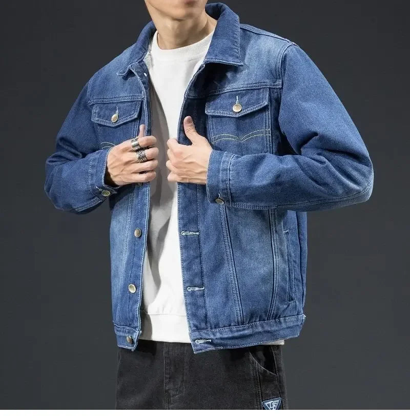 "Pelliccia Blu" – Fleece Denim Jacket By Enzo Bellari®