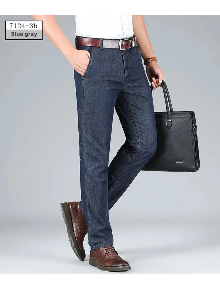 "Denim Estivo" – High-Waist Denim Trousers By Enzo Bellari®