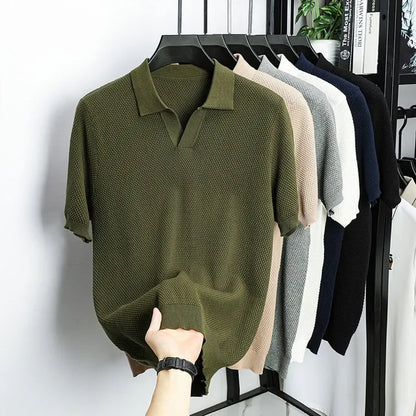 "Vera Luce" – Cotton Short Sleeve Polo Shirt By Enzo Bellari®