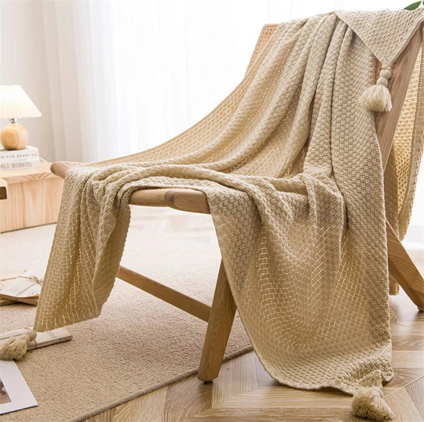 "Vento Lieve" – Chunky Knit Throw Blanket By Enzo Bellari®