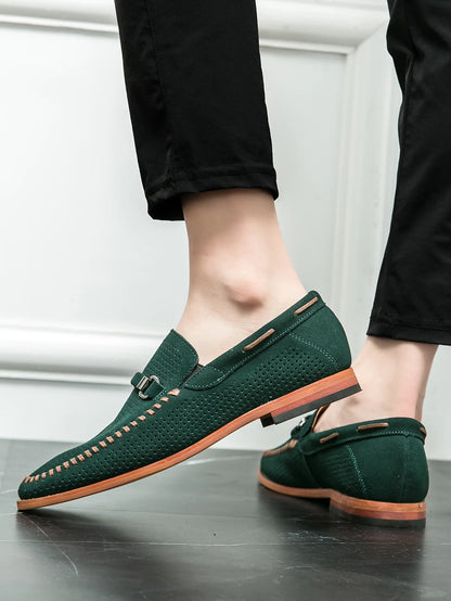 "Sole di Capri" – Perforated Leather Casual Shoes By Enzo Bellari®
