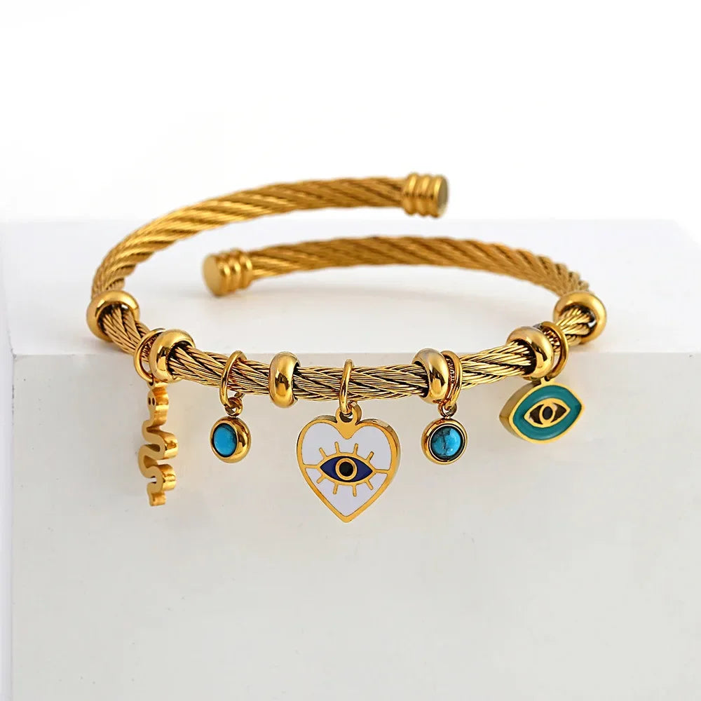 "Sogno d'Oro" – Devil's Eye Elastic Bracelet By Enzo Bellari®