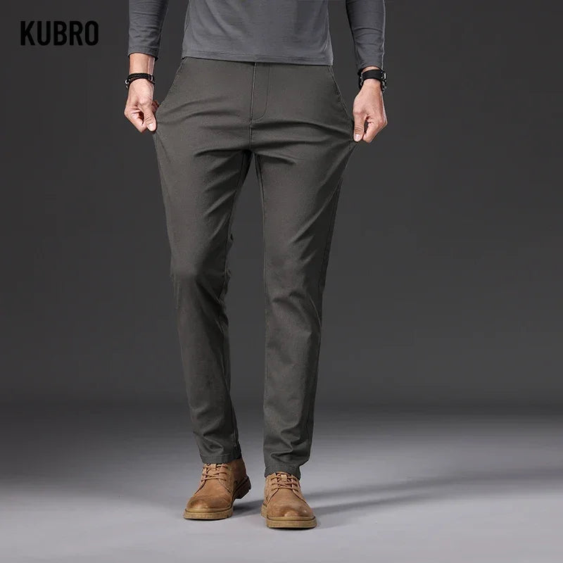 "Slim Naturale" – Cotton Slim Fit Pants By Enzo Bellari®