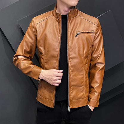 "Luce di Mare" – Slim Fit Motorcycle Leather Jacket By Enzo Bellari®