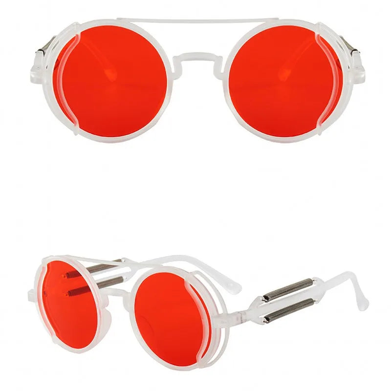 "Occhio Antico" – Steampunk Round Sunglasses By Enzo Bellari®