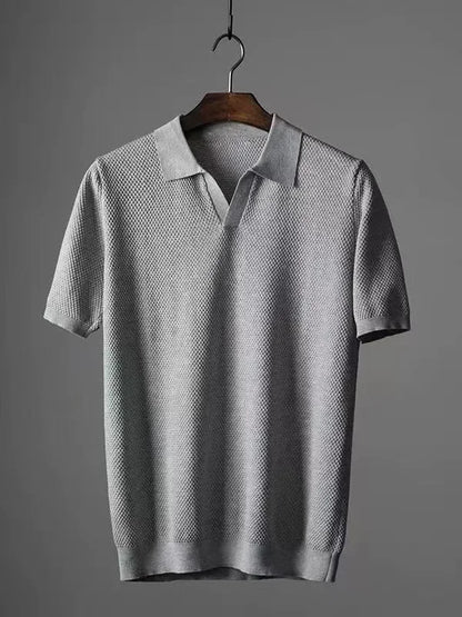 "Vera Luce" – Cotton Short Sleeve Polo Shirt By Enzo Bellari®
