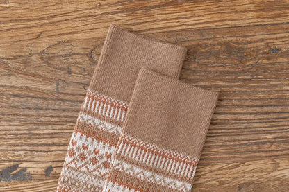 "Onda di Seta" – Ethnic Striped Knee Socks By Enzo Bellari®