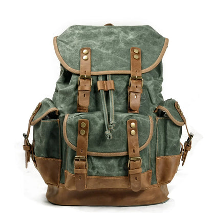 "Fior di Vento" – Waterproof Waxed Canvas Backpack By Enzo Bellari®