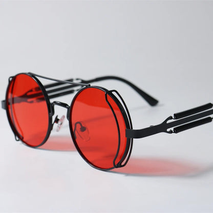 "Occhio Antico" – Steampunk Round Sunglasses By Enzo Bellari®