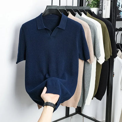 "Vera Luce" – Cotton Short Sleeve Polo Shirt By Enzo Bellari®