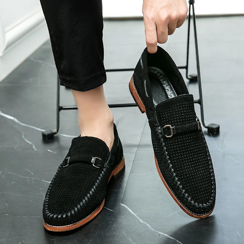 "Sole di Capri" – Perforated Leather Casual Shoes By Enzo Bellari®