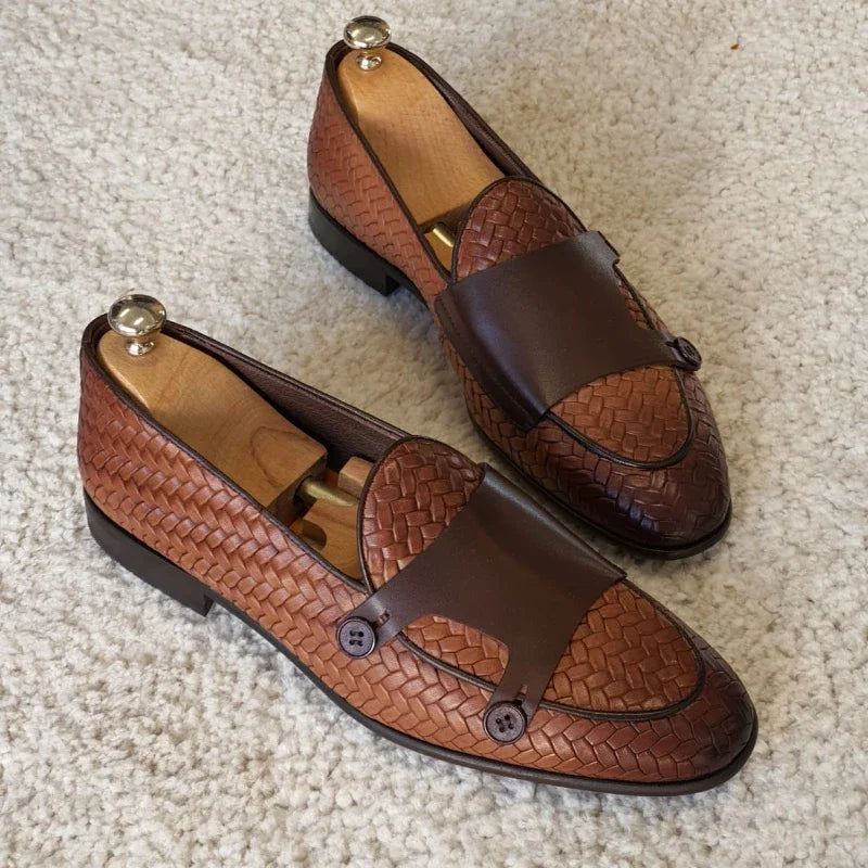 "Intreccio Morbido" – PU Loafers Patterned By Enzo Bellari®