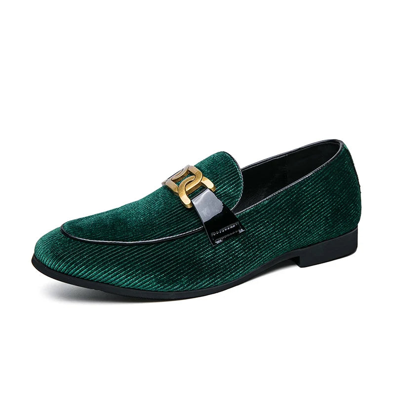 "Verde Lusso" – Green Leather Loafers By Enzo Bellari®