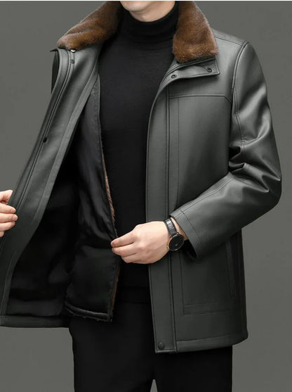 "Pelle Reale" – Sheepskin Mink Coat By Enzo Bellari®