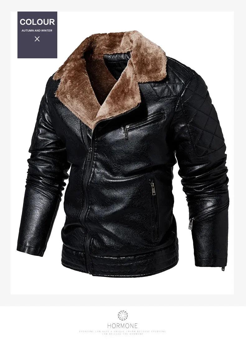 "Collare Regale" – Fur Leather Jacket By Enzo Bellari®