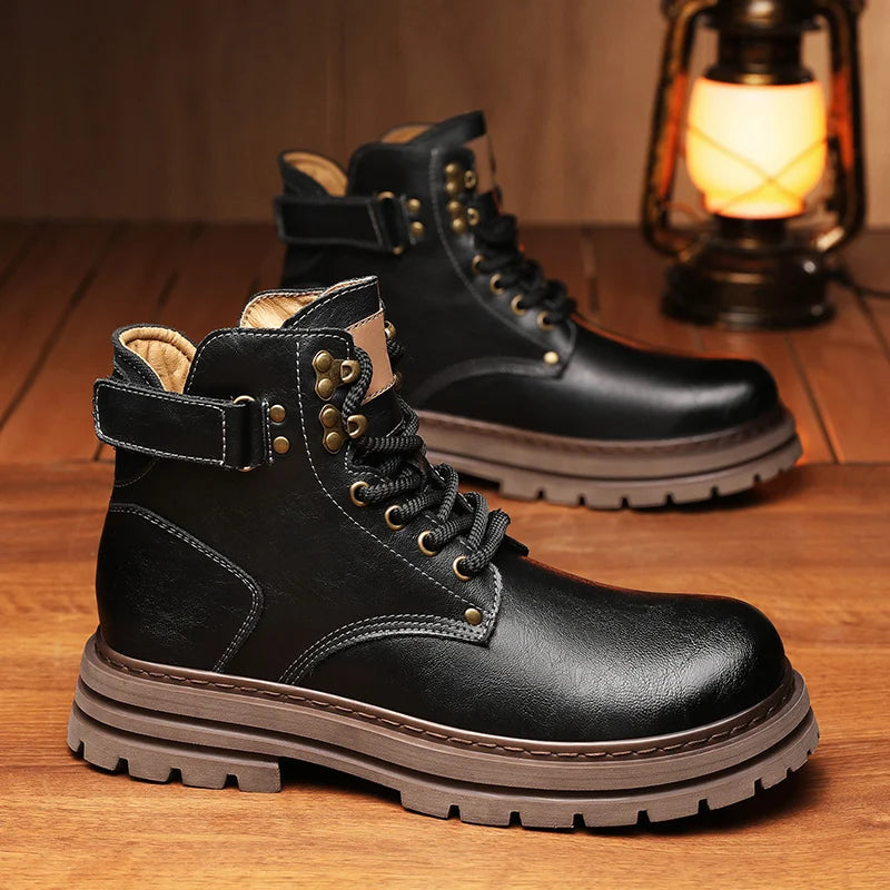 "Cuoio Puro" – Leather Ankle Boots By Enzo Bellari®