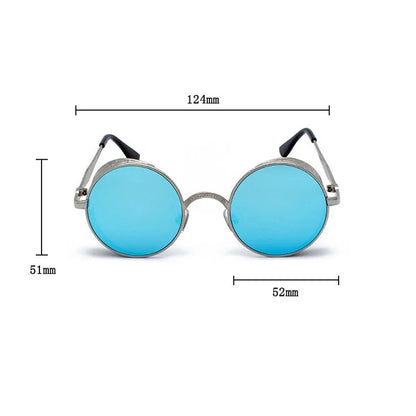 "Occhio Vapore" – Steampunk Round Sunglasses By Enzo Bellari®