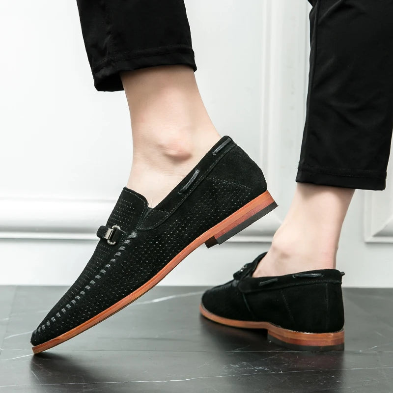 "Sole di Capri" – Perforated Leather Casual Shoes By Enzo Bellari®