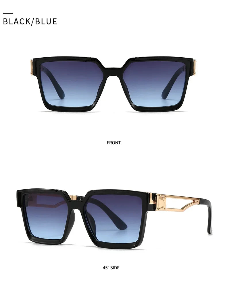"Sole Dorato" – Square Gold Sunglasses By Enzo Bellari®