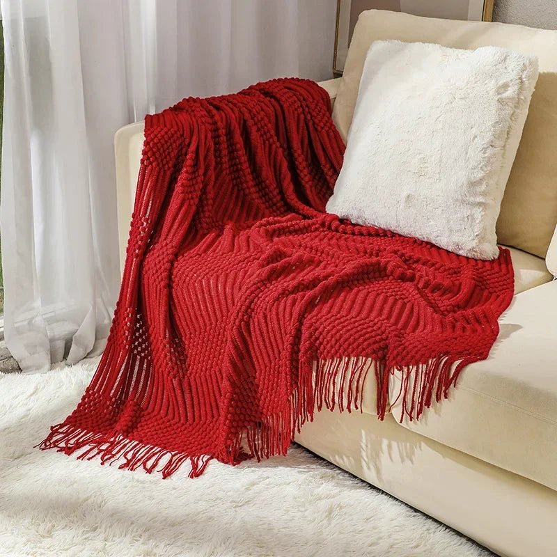 "Cielo Stellato" – Nordic Knit Sofa Blanket By Enzo Bellari®