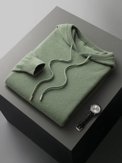 "Fior di Vento" – Cashmere Merino Wool Hoodie By Enzo Bellari®