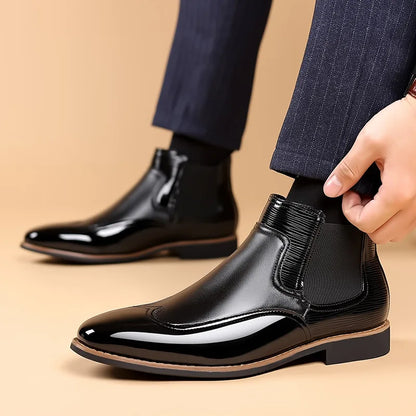 "Classe Eterna" – Chelsea Leather Boots By Enzo Bellari®