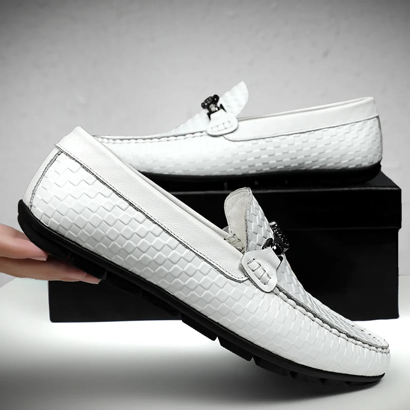 "Sole di Capri" – Genuine Leather Moccasin Loafers By Enzo Bellari®