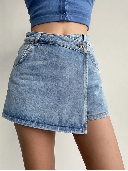 "Linea Alta" – Slimming Denim Skirt By Enzo Bellari®