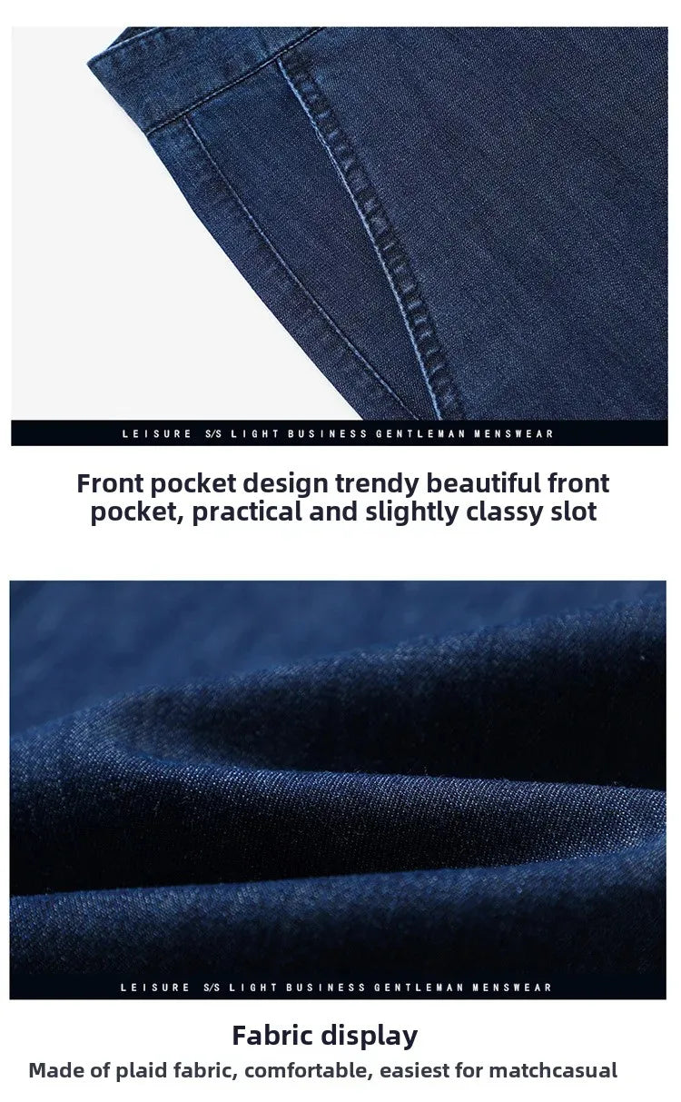 "Denim Estivo" – High-Waist Denim Trousers By Enzo Bellari®