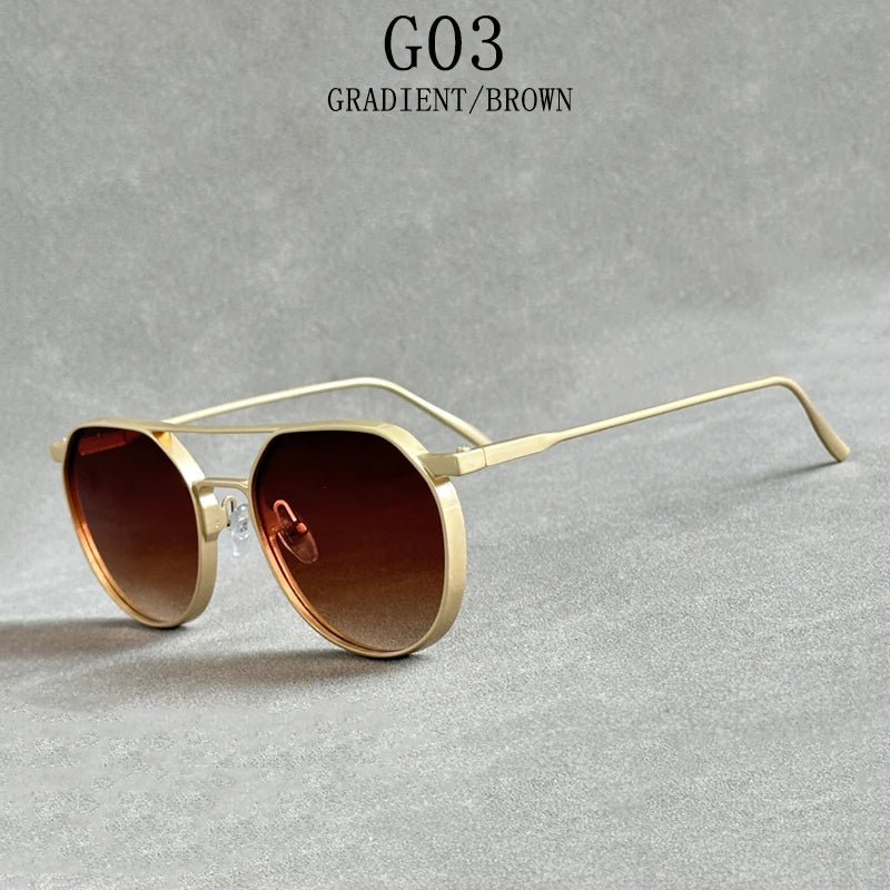 "Luna Dorata" – Oval Steampunk Sunglasses By Enzo Bellari®