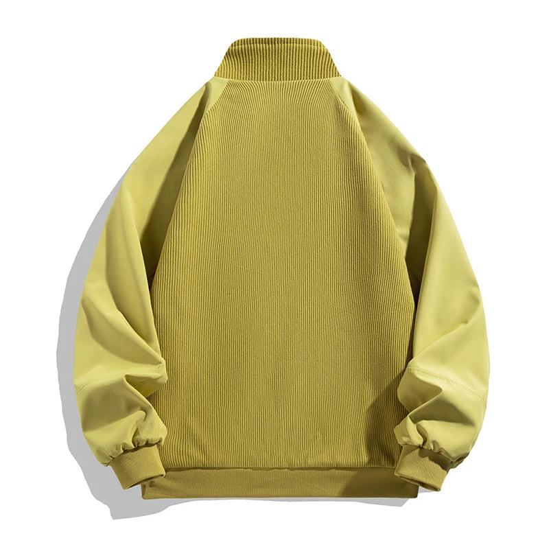 "Sole di Capri" – Casual Corduroy Stand Collar Jacket By Enzo Bellari®