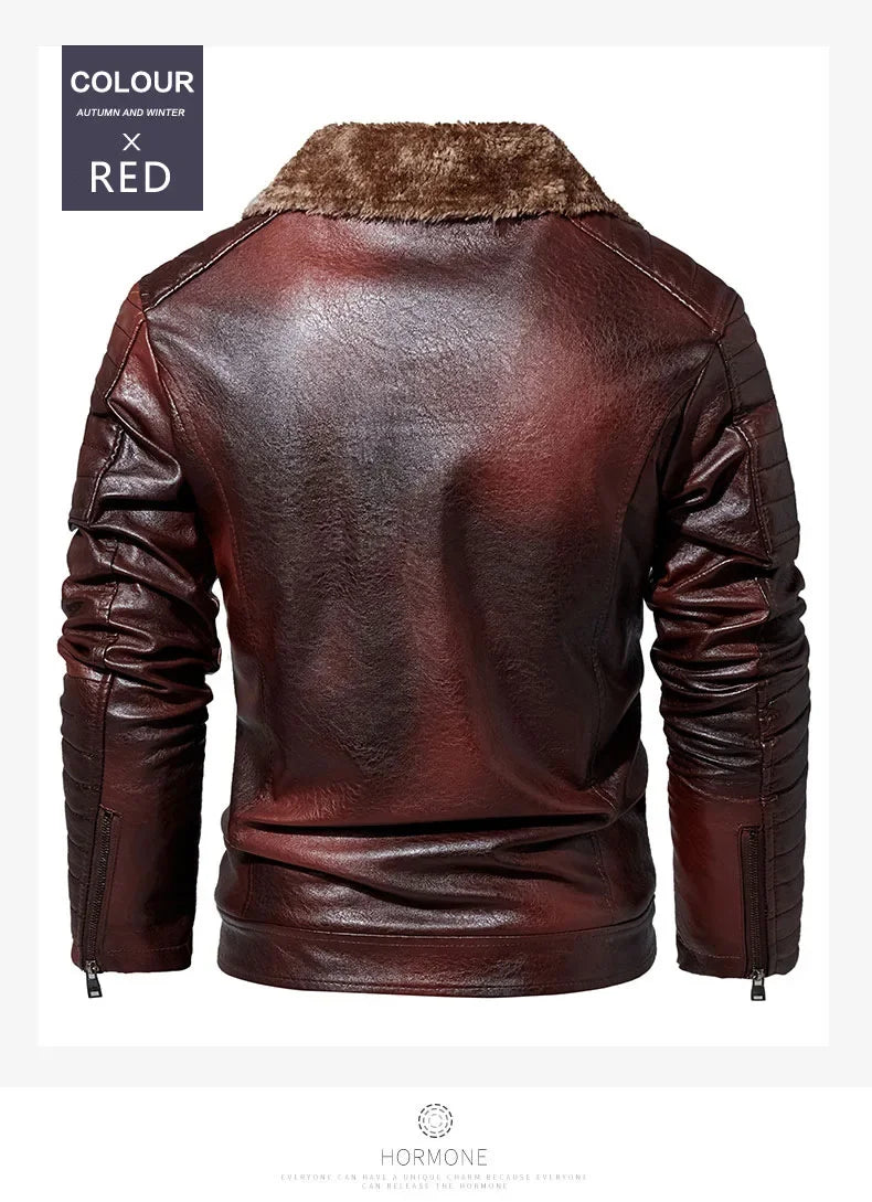 "Collare Regale" – Fur Leather Jacket By Enzo Bellari®