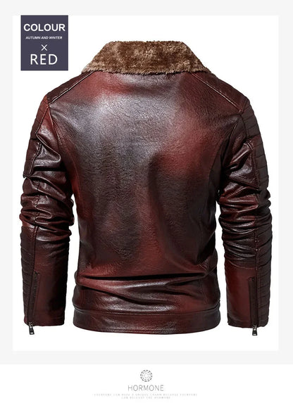 "Collare Regale" – Fur Leather Jacket By Enzo Bellari®