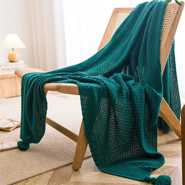 "Vento Lieve" – Chunky Knit Throw Blanket By Enzo Bellari®