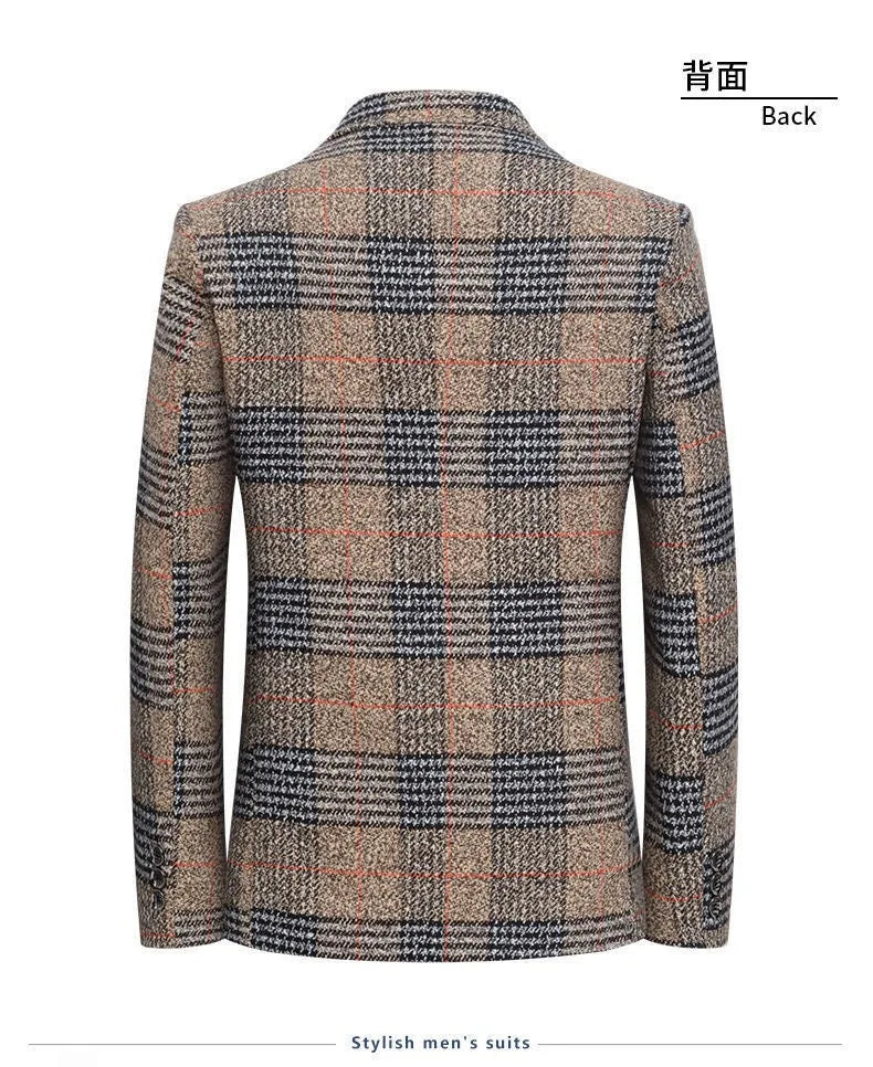 "Quadro Scozzese" – Plaid Blazer Jacket By Enzo Bellari®