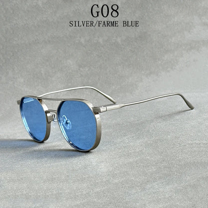 "Luna Dorata" – Oval Steampunk Sunglasses By Enzo Bellari®