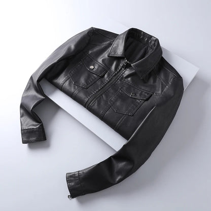 "Vento d’Ottobre" – Leather Lapel Jacket By Enzo Bellari®