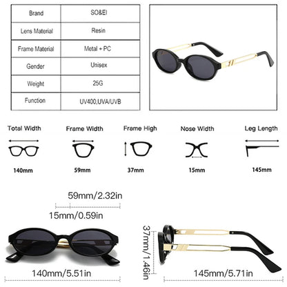 "Vista Antica" – Oval Retro Sunglasses By Enzo Bellari®