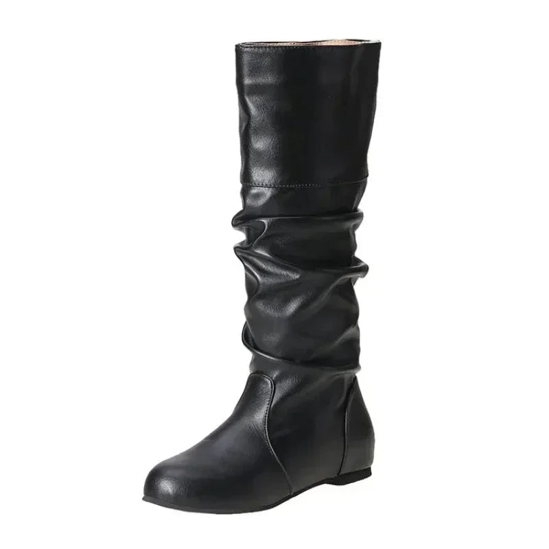 "Piega Forte" – Pleated Leather Boots By Enzo Bellari®