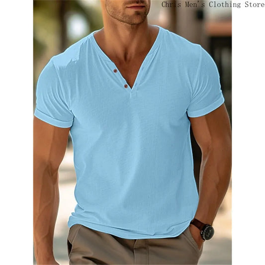 "Il Semplice" – V-Neck Summer T-Shirt By Enzo Bellari®