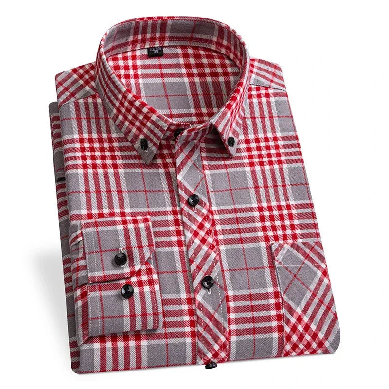 "Quadro Morbido" – Flannel Plaid Shirt By Enzo Bellari®